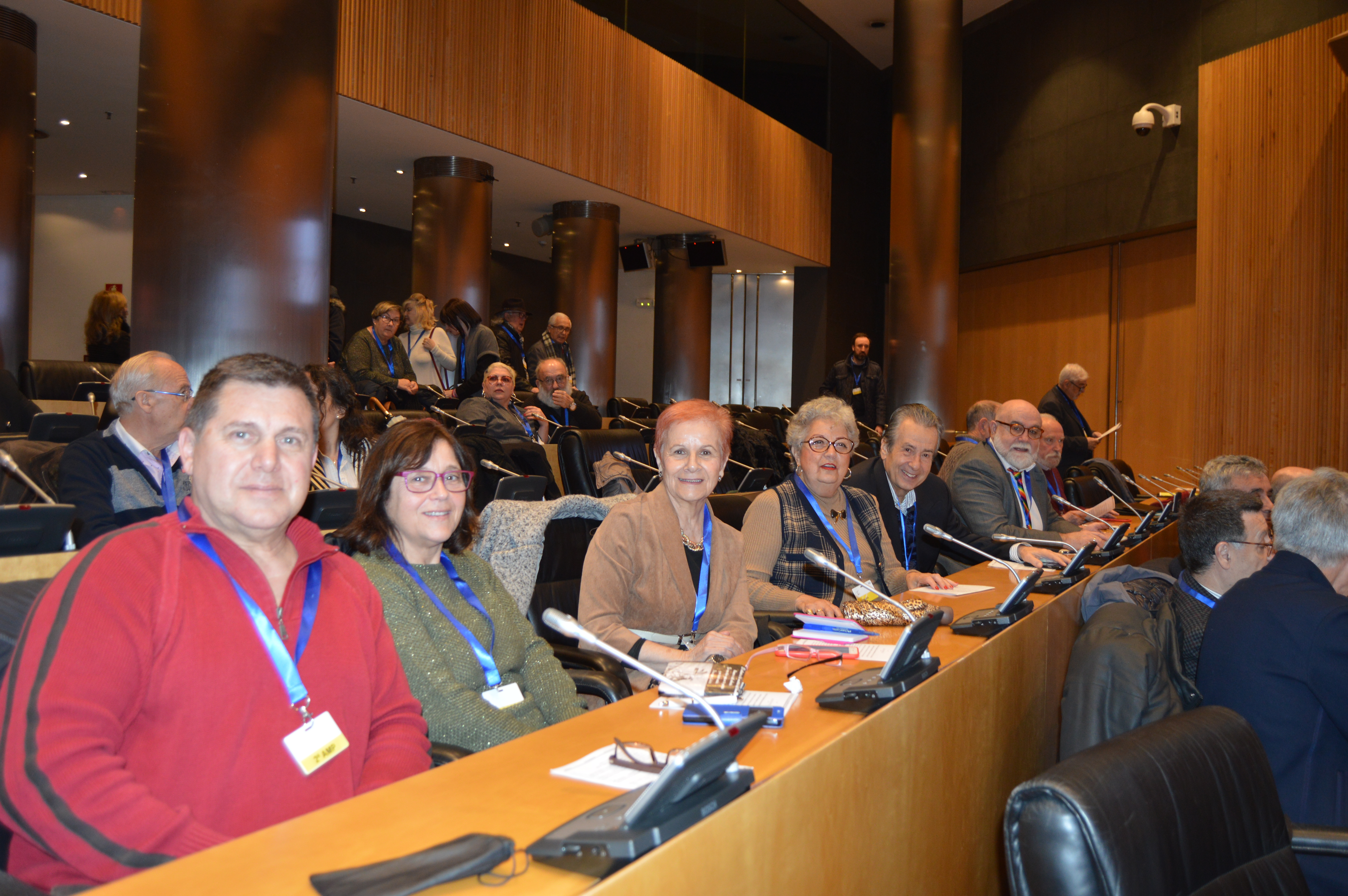 Paca Tricio, presidenta de UDP asiste al Congreso para el Debate de las pensiones de la MERP