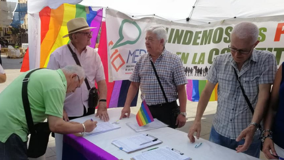 La Merp y mayores LGTBI por el blindaje de las pensiones en la Constitución