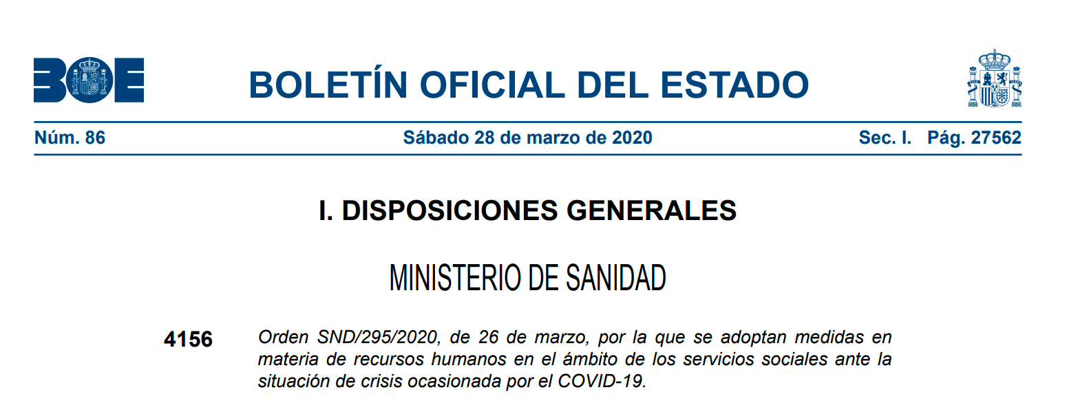 Boletín oficial del Estado 28 de Marzo