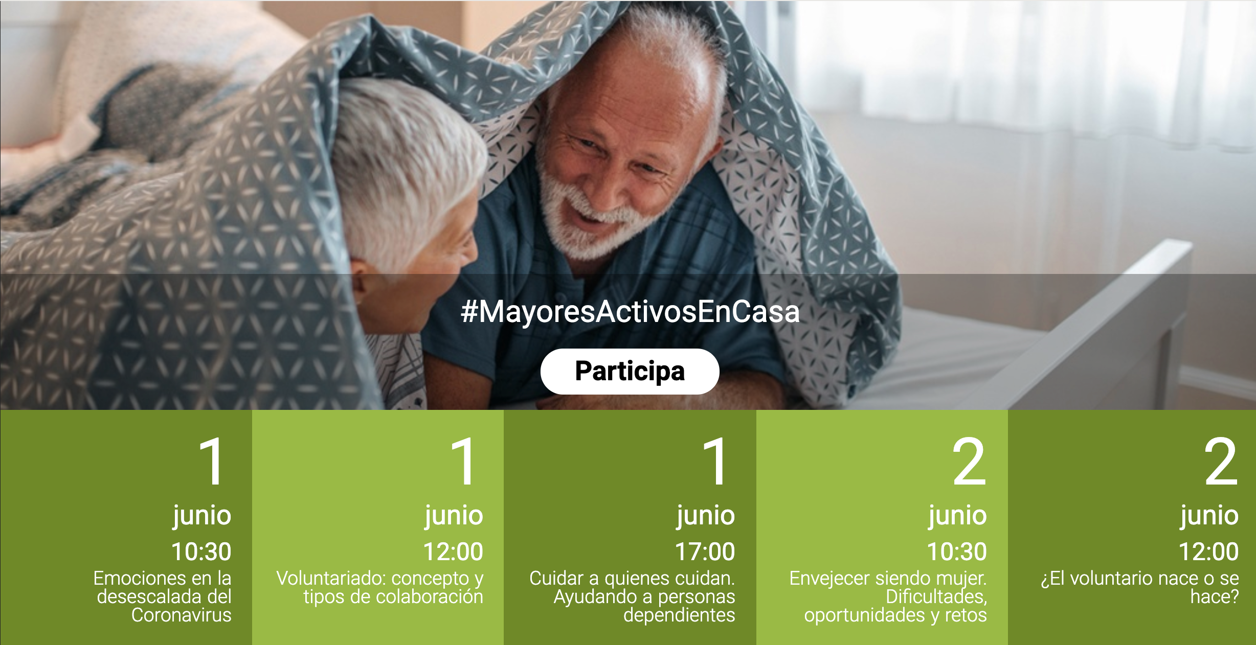 actividades gratuitas junio canal sénior