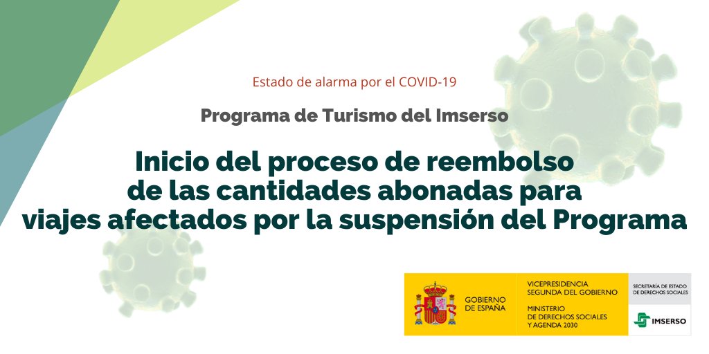 devolución viajes imserso 7 mayo
