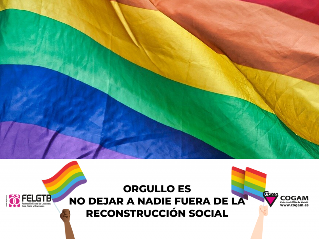La Unión Democrática de Pensionistas y jubilados de españa UDP, participa en la Manifestación del Orgullo LGTBI 2020