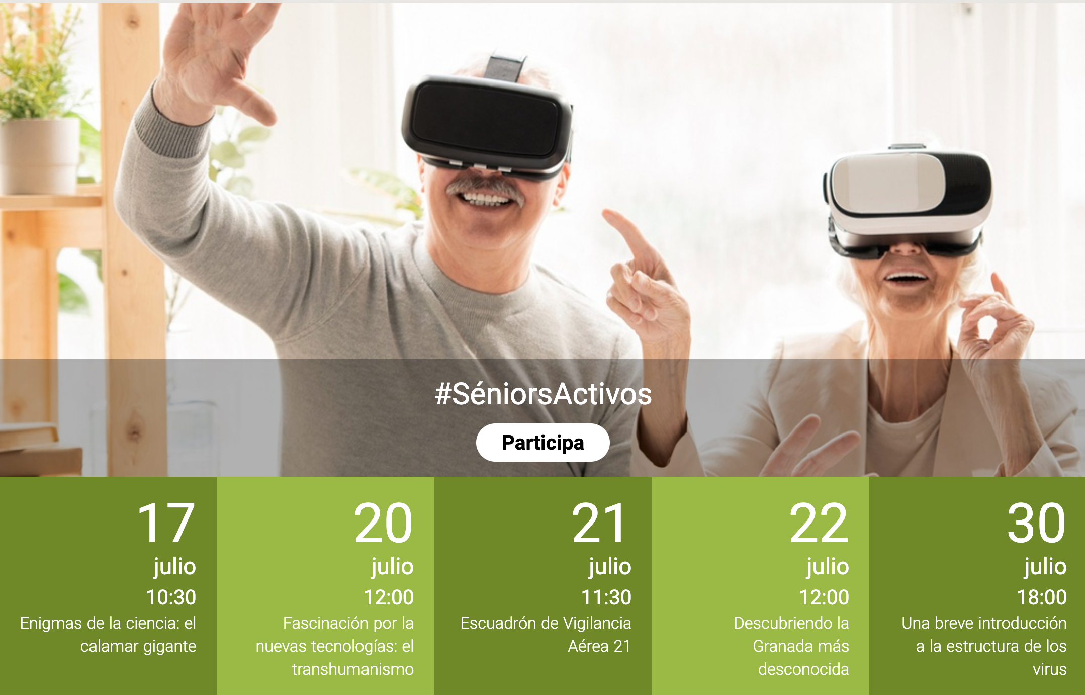 Aprende gratis a través de Internet. Del 20 al 30 de julio, charlas online en Canal Sénior. #SÉNIORSACTIVOS