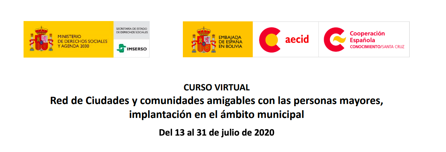 El Imserso imparte en América Latina el curso virtual «La Red de Ciudades y Comunidades Amigables con las Personas Mayores, implantación en el ámbito municipal» con el apoyo de la Cooperación Española