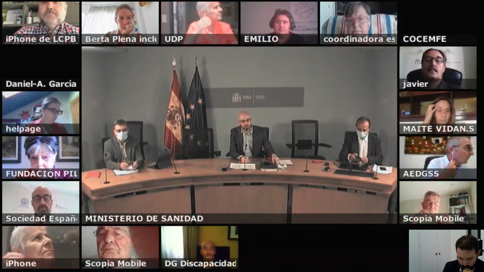 UDP y entidades de la sociedad civil se reúnen con la Secretaría de Estado de Derechos Sociales