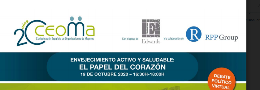 CEOMA organiza debate político y virtual sobre la salud cardiovascular y el envejecimiento activo