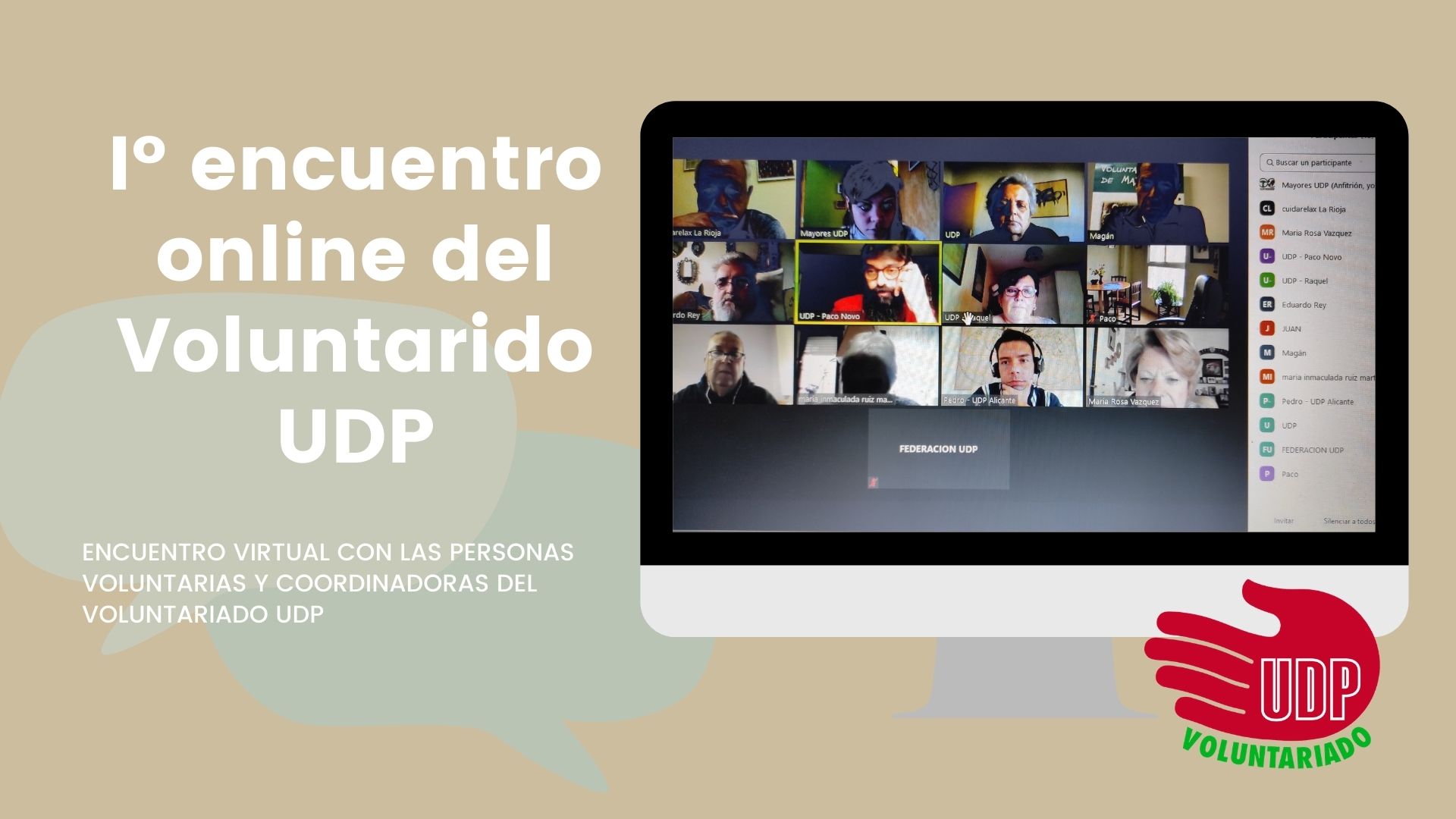 I encuentro online del Voluntarido UDP