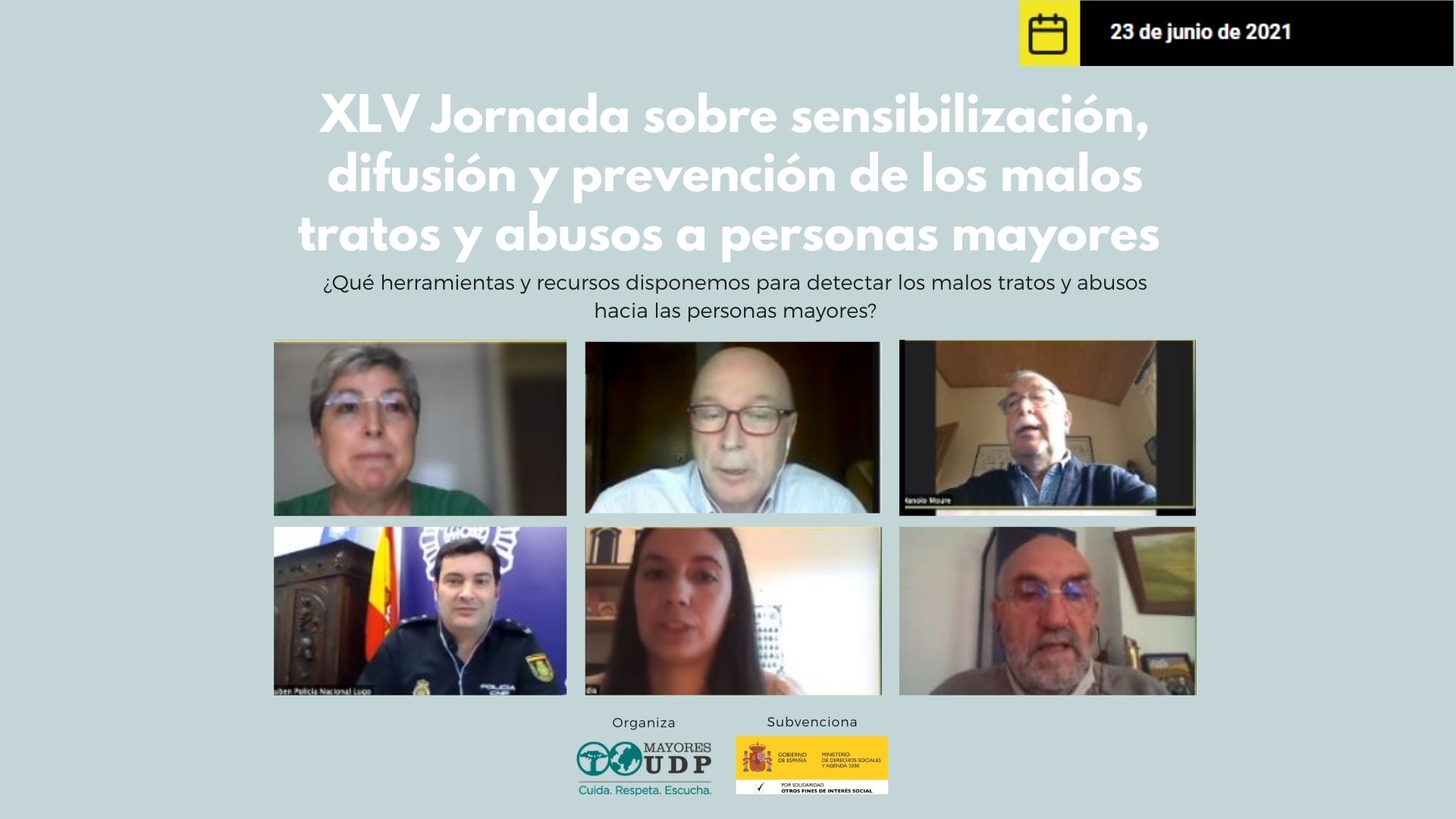 Recursos y herramientas para la correcta detección y prevención del maltrato a personas mayores 