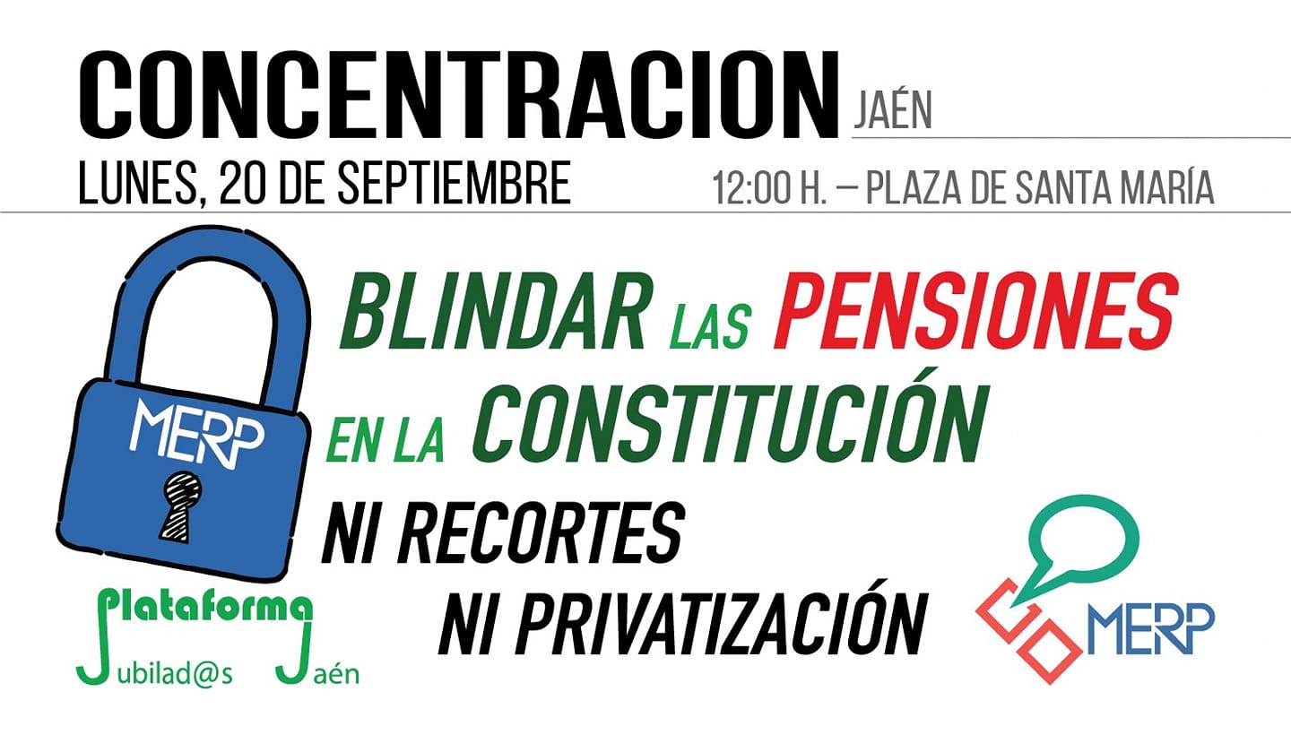 Plataforma jubilados Jaén_blindaje pensiones