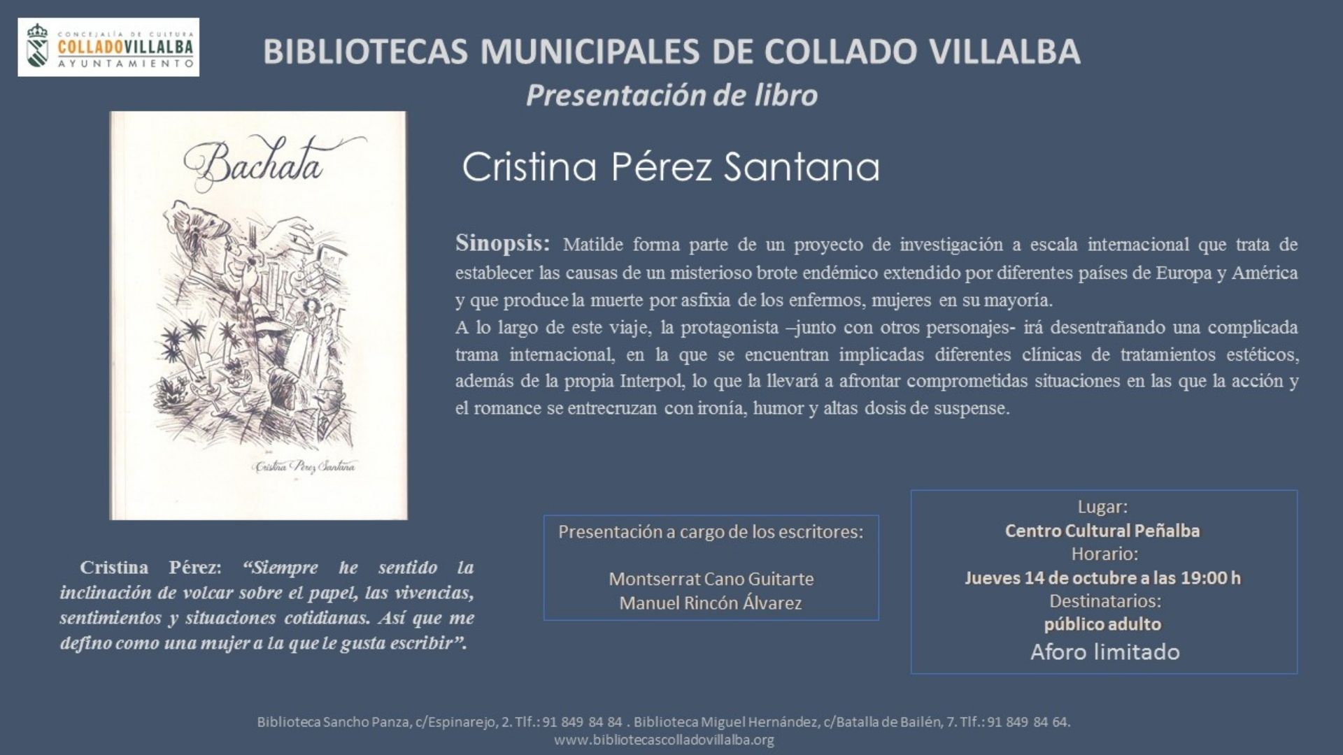 Bachata, la primera novela de Cristina Pérez Santana