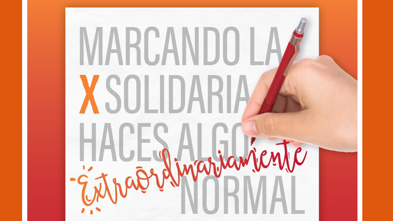 Un año más, MayoresUDP te anima a marcar la casilla de Fines Sociales o X Solidaria en la renta