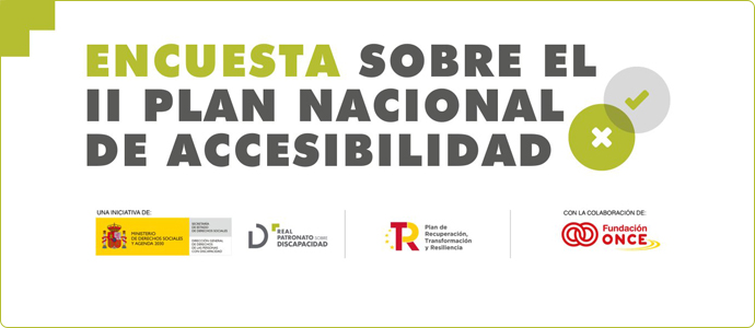 Participa en la encuesta sobre el II Plan Nacional de Accesibilidad