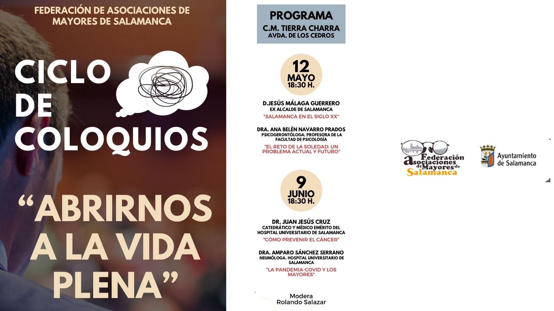 Comienza el ciclo de coloquios «abrirnos a la vida plena» organizado por FAMASA