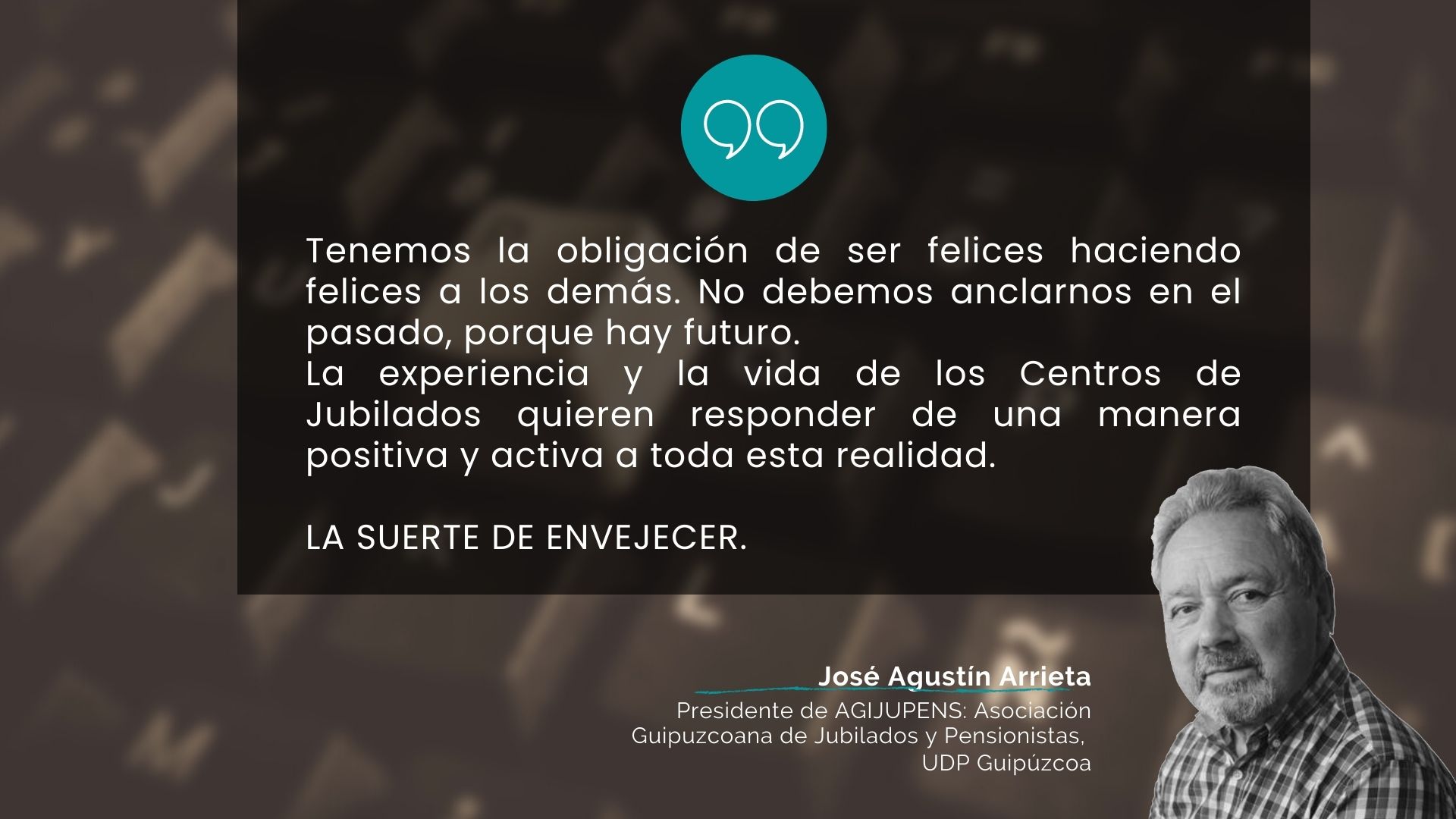 jose agustin_opinión_LA SUERTE DE ENVEJECER