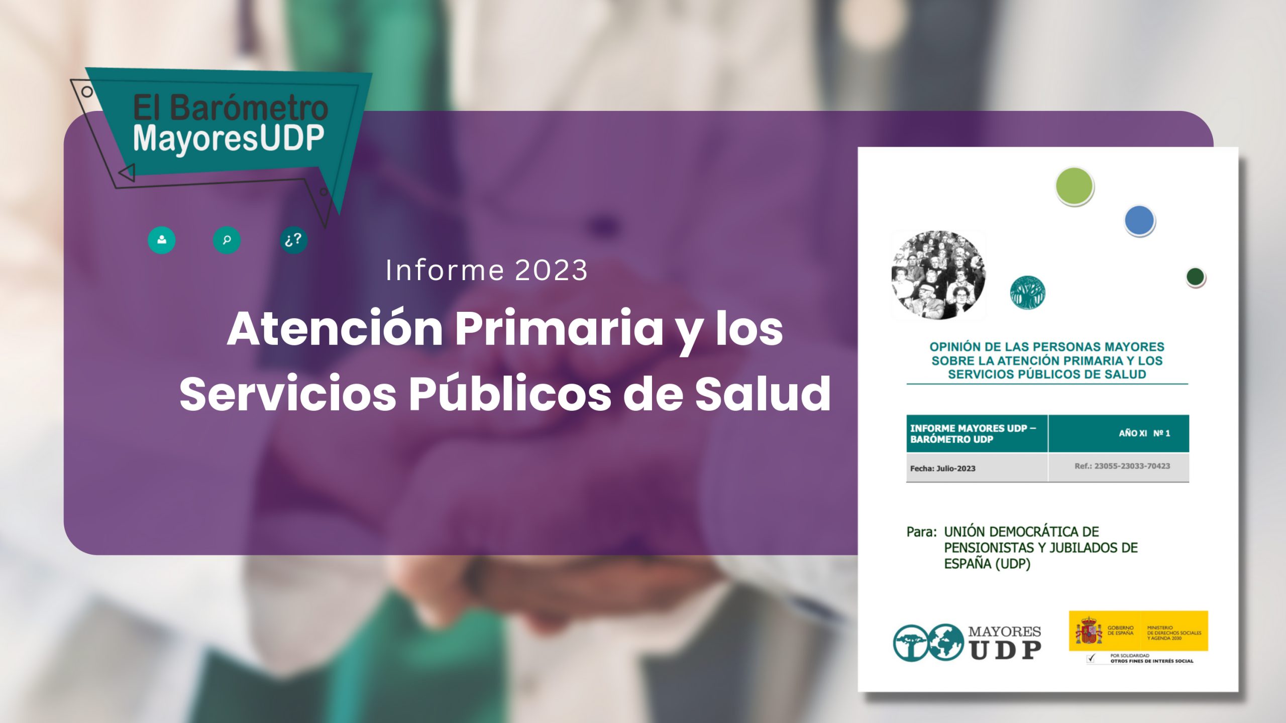 Nueva encuesta sobre la atención sanitaria y personas mayores