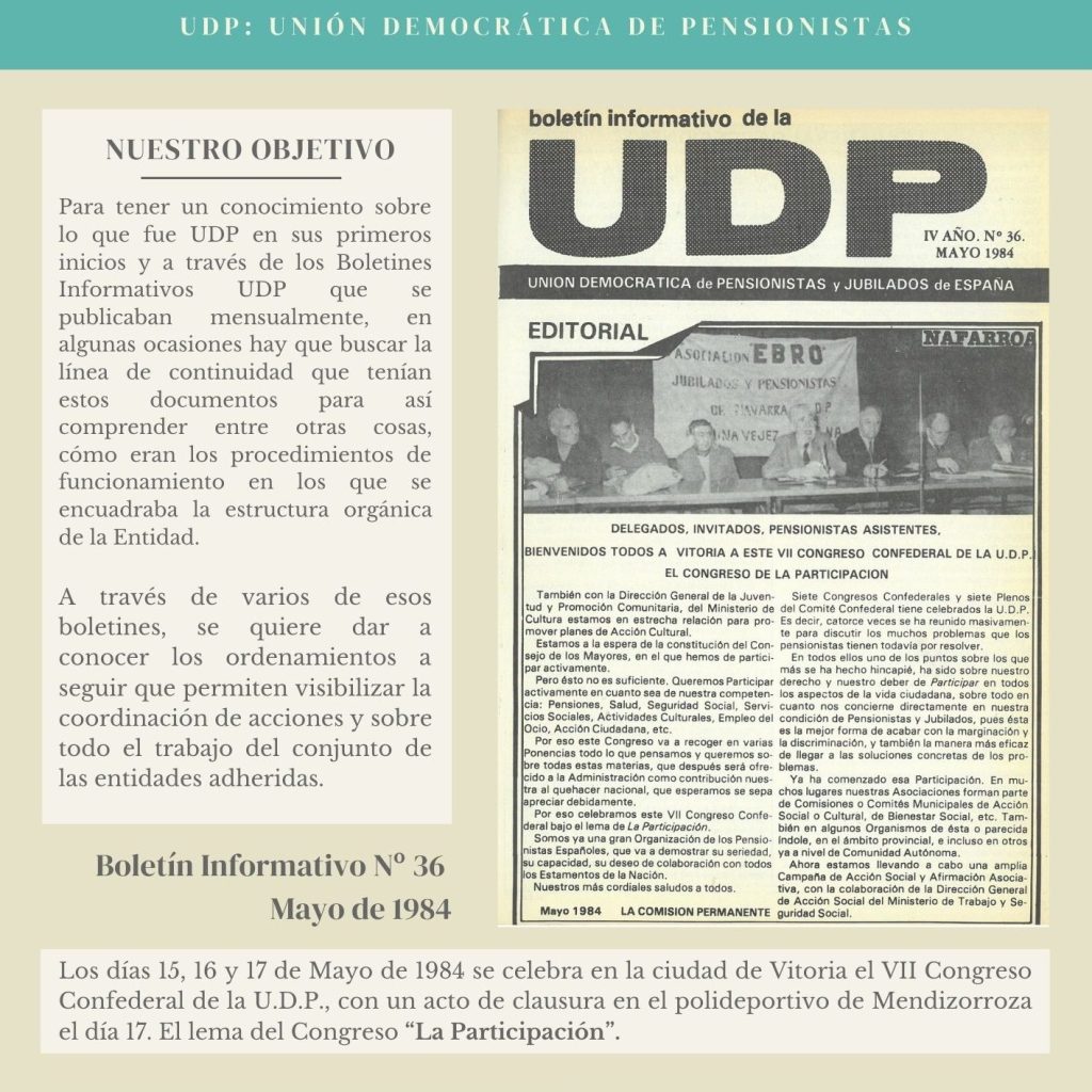 Imagen Boletín histórico UDP mayo de 1984